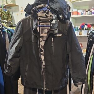 Country Black Kids Puffer Jacket